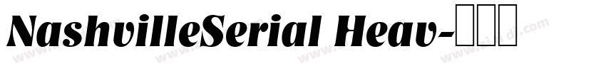 NashvilleSerial Heav字体转换